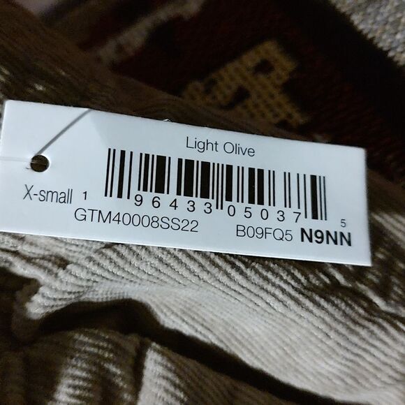 Good Threads light olive corduroy pull on elastic waist shorts Sz XS - Picture 6 of 6